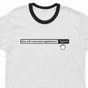 Personalized Search Bar Unisex Ringer T-shirt