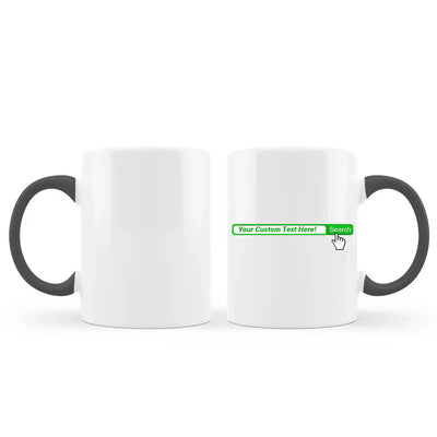 Personalized Search Bar 11oz Ceramic Mug with Color Inside