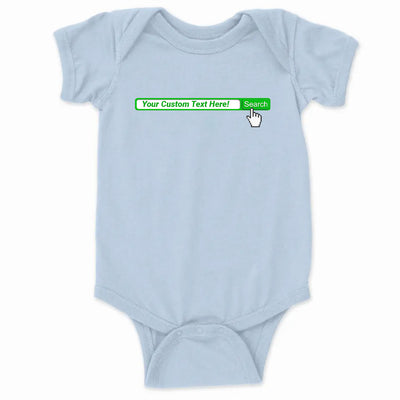 Personalized Search Bar Classic Baby Short Sleeve Bodysuit