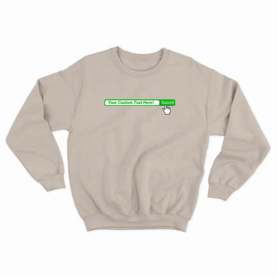 Personalized Search Bar Classic Unisex Crewneck Sweatshirt