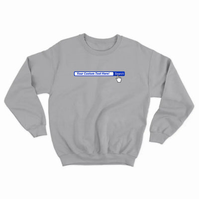 Personalized Search Bar Premium Unisex Crewneck Sweatshirt