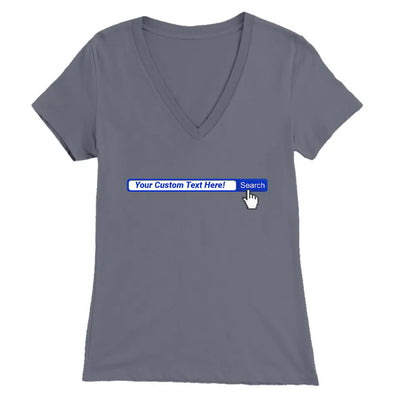 Personalized Search Bar Premium Womens V-Neck T-shirt
